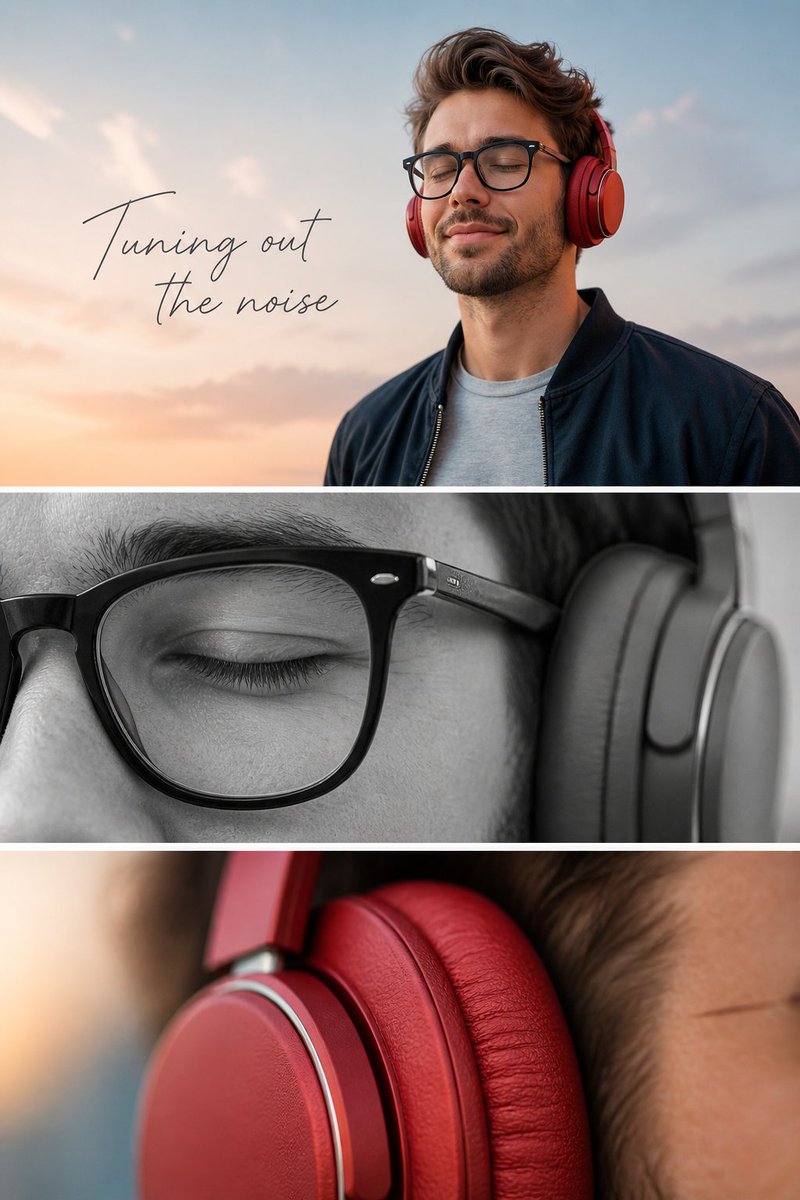 Minimalist Headphone Lifestyle Ad