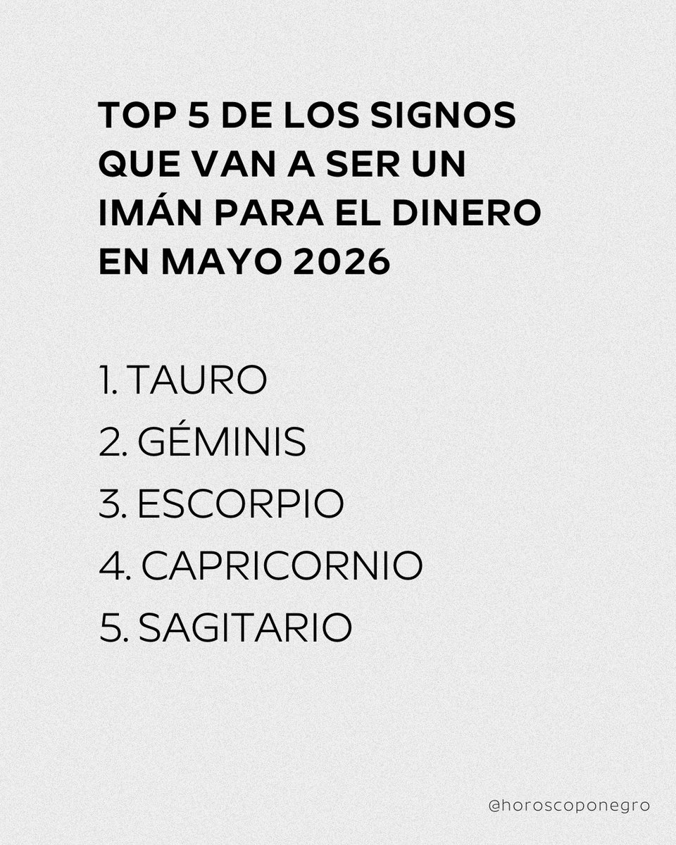 Los signos más afortunados para el dinero en mayo 2026 ✨🔮