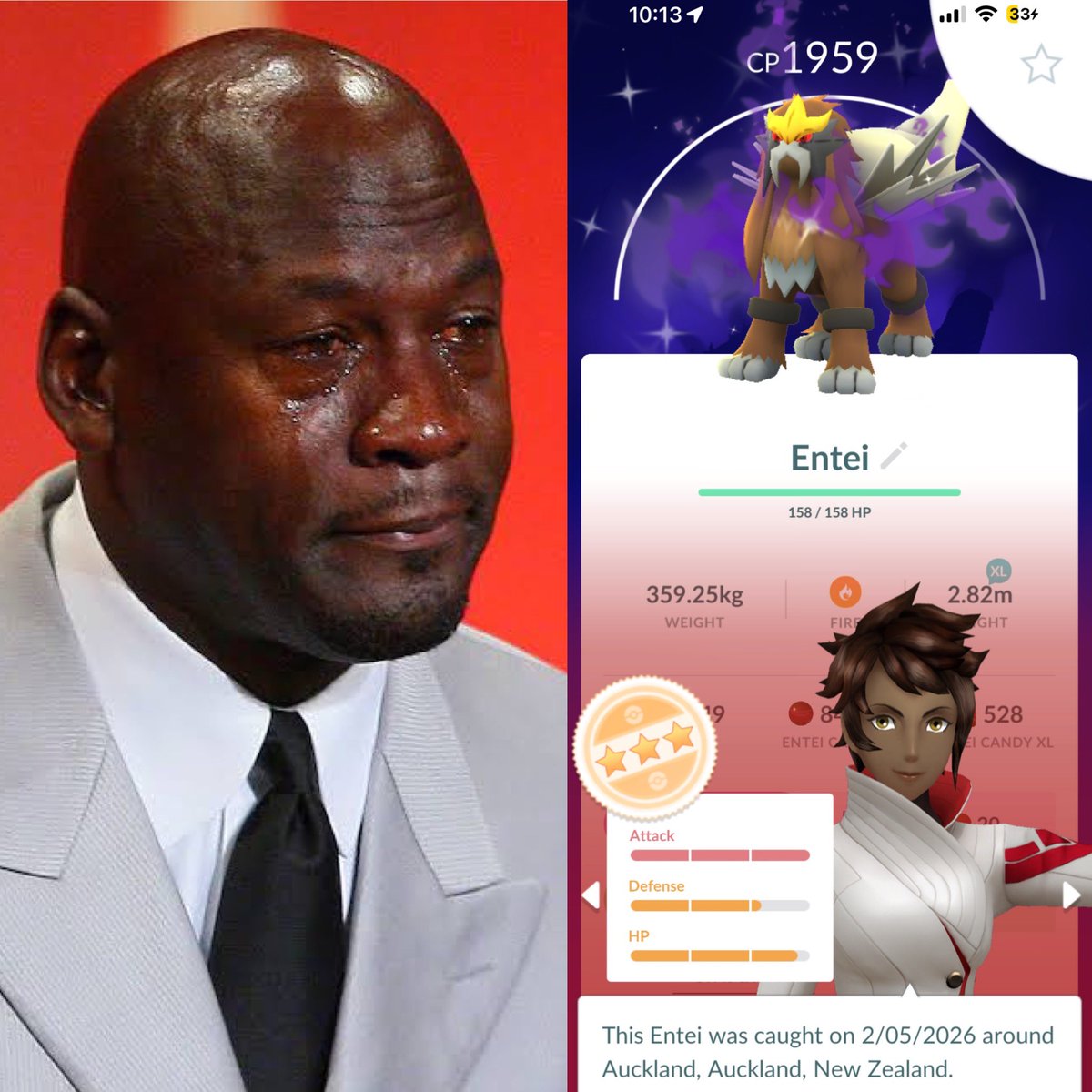 GcJords's tweet image. Shadow Entei Raid day! 🔥

Managed to hit 70 raids on our 12 raids per 1/2h gym loop, only missing 2! 

3.1mil xp (inc friendship)
5 shiny inc shadow shiny pineco! 
0 hundo (Stupid Iv spread) 

Always a Fun time full of laughs with the crew! 🫱🏻‍🫲🏼 #pokemongo #niantic #entei