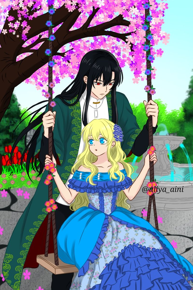 uliyaaini98's tweet photo. Spring blossoms and swings. 🌸❤️ It's still spring, isn't? 😊
#Lucathy #fanart #wmmap  #ある日お姫様になってしまった件について #어느날공주가되어버렸다 https://t.co/sfHmxzPy5b