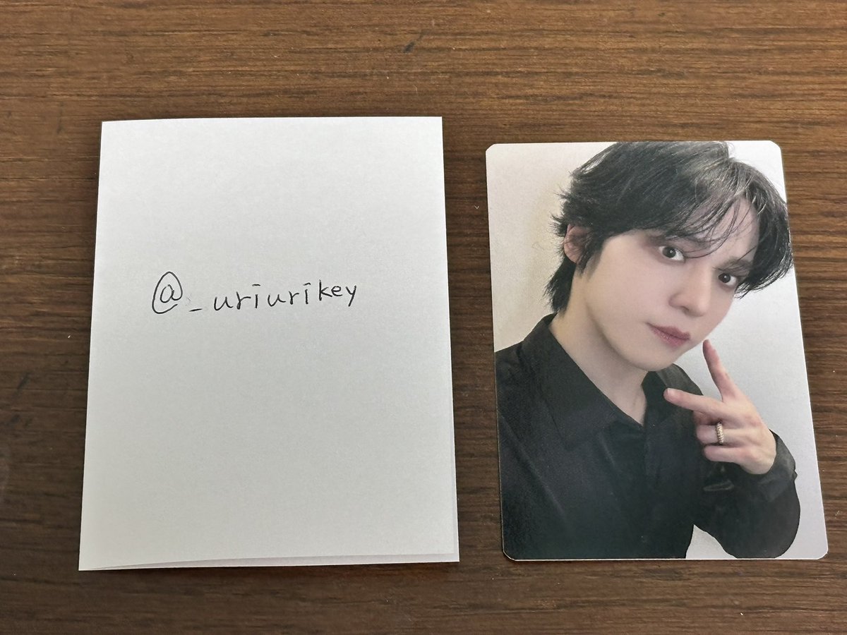 _uriurikey's tweet photo. @r5j_dmdh こんばんは。ユノ所持しています。サンを求めているのですが郵送での交換はお考えないでしょうか? https://t.co/ZwLLC8N3u4