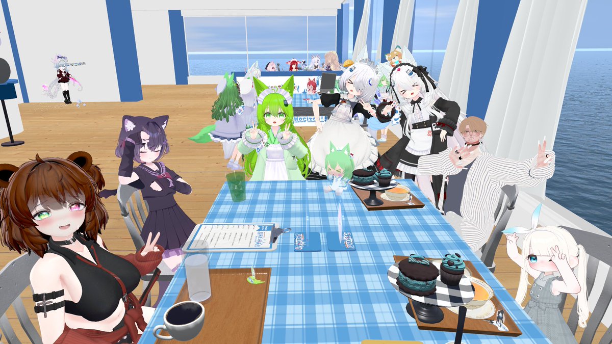 VRCイベント_ホライズかふぇ「ほらいずん！」 tweet media