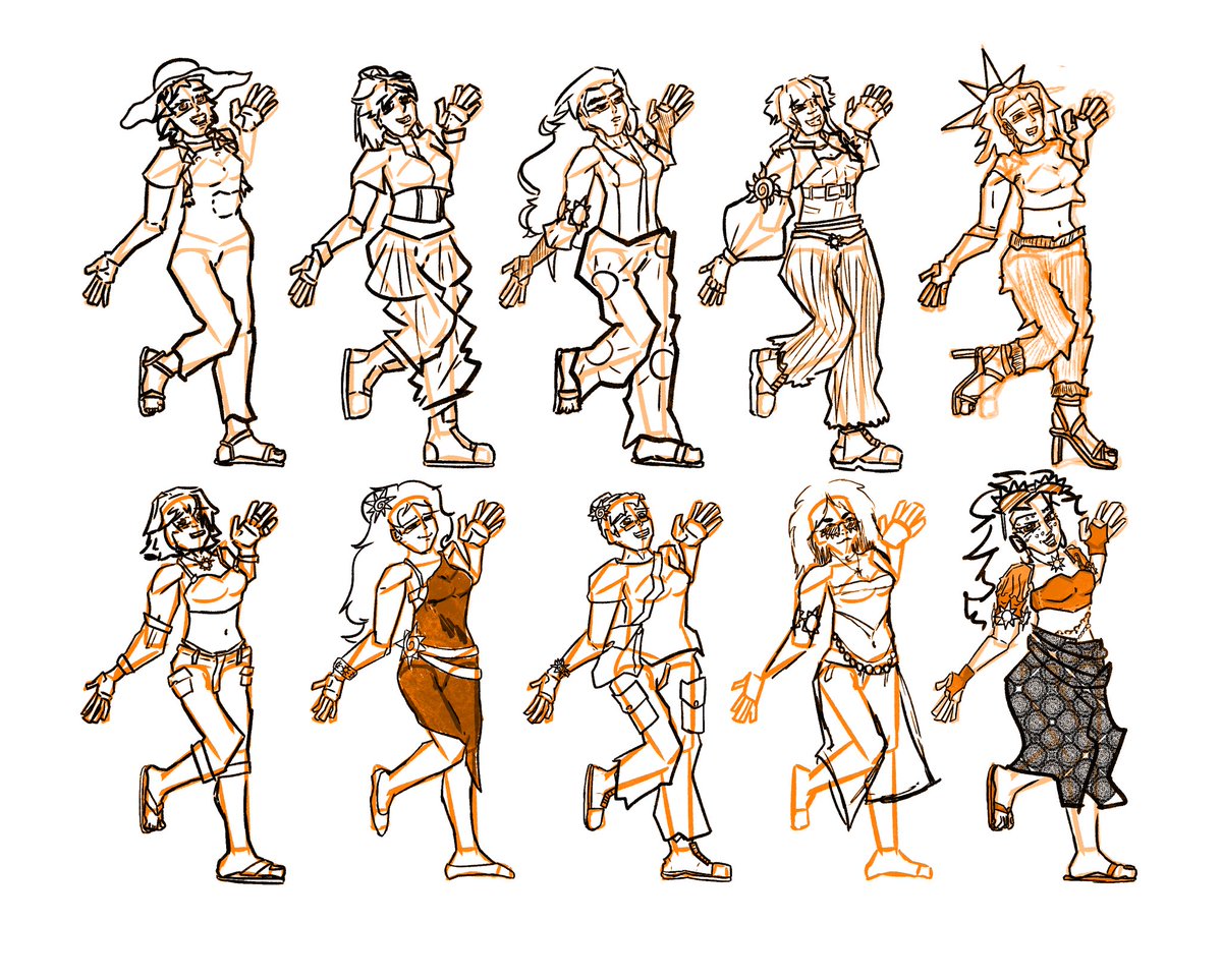 KaiDrawsHere's tweet image. More sketches for the Keeper of the Sun character. I’m trying to find the right vibe that matches the personality I’ve got in mind.

More to come, I’ve got some more ideas, plus more keepers. Next week: Mars!

#charactersketch #conceptart #conceptartist #characterdesign #summer