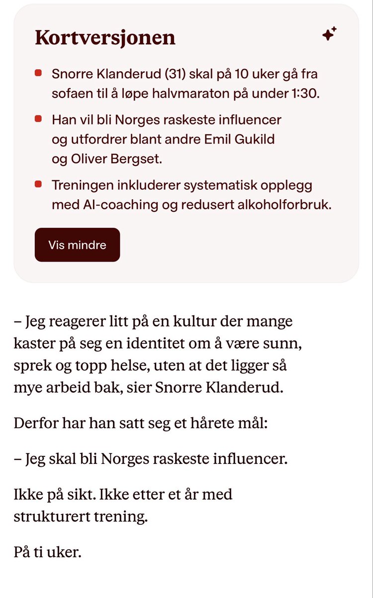 GeirRoss's tweet photo. @Tjaernas Apropos; fra VG : Hva blir det neste - eget OL for influensere/runfluensere🤒… https://t.co/SALQYJz6bk