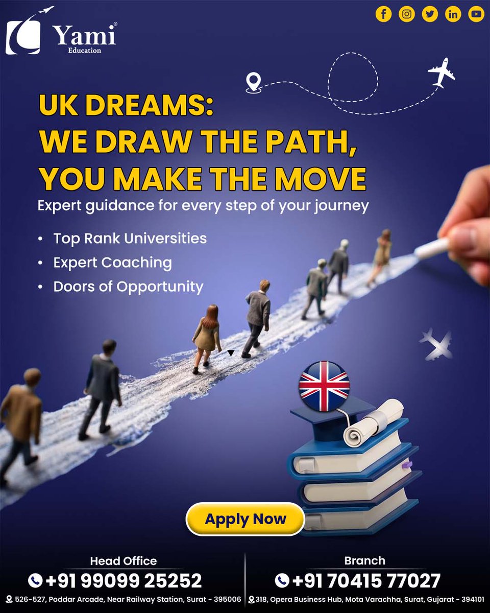 YamiI87698's tweet image. 🌟 UK Dreams: We Draw the Path, You Make the Move! 🇬🇧✈️
Dreaming of studying in the UK’s top-ranked universities? 🌍 Let Yami Education guide you step by step to turn that dream into reality!
#ukstudy #studyabroad  #studentlife  #internationaleducation  #topuniversities