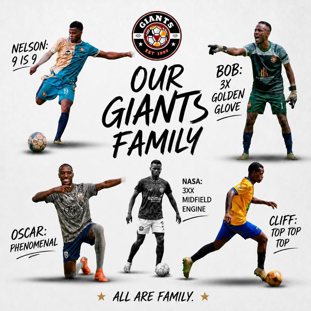 TheGiants99's tweet photo. Full army, stack with talent ready to fight for the badge.
#KISOBALeagueSnV https://t.co/X4t6mmfIou