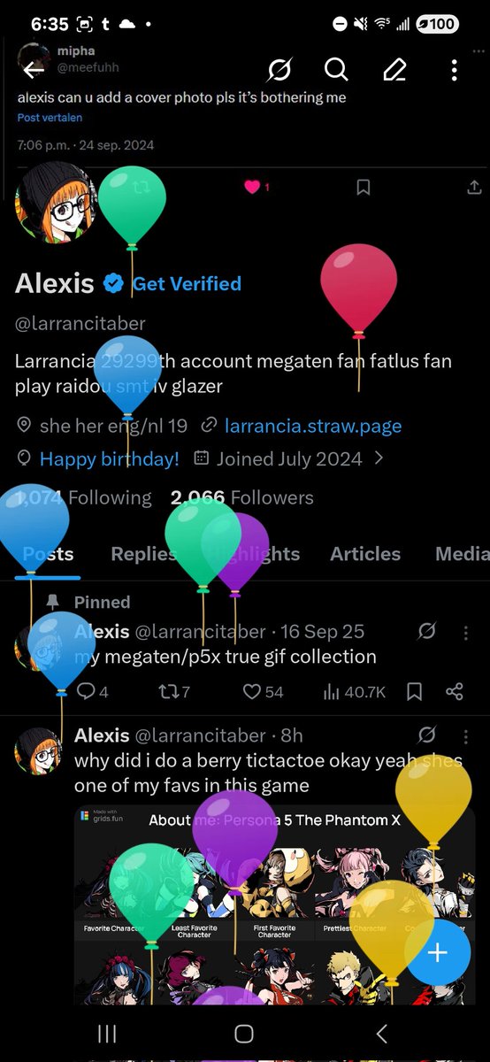 Alexis tweet media
