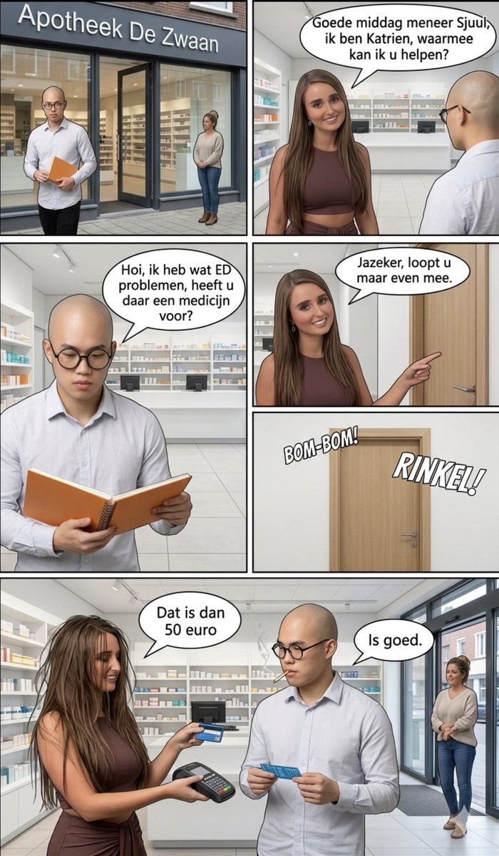 Sjuul2030's tweet photo. toen Sjuul wat “probleempjes” met Miranda had en zij voor hem een oplossing zocht bij de apotheek

@xKITKATRINA @bieranda 

cc @Ramsterdamm @AntonBakker8 @Sleinadretep @TjarlieShien @gesnedenkoekje https://t.co/XWH56e8OWB