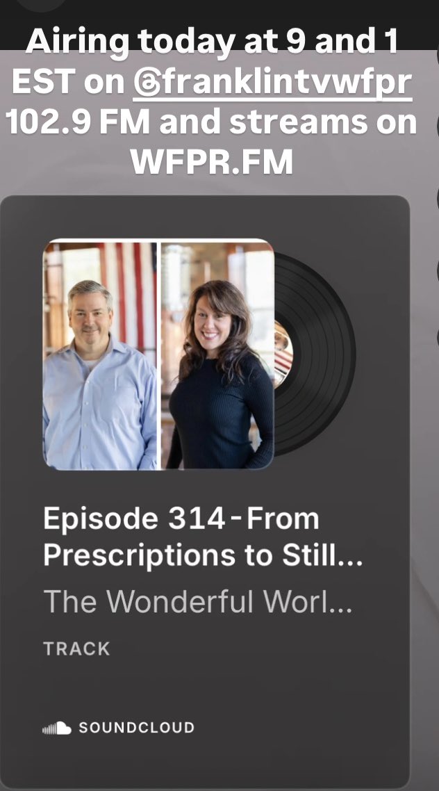 Franklinliquors's tweet image. Episode 314-From Prescriptions to Stills with  @glenpharmer by @Wineeducation airs today on @WfprF 
on.soundcloud.com/AY4YNLT04THSRJ…
#liquor