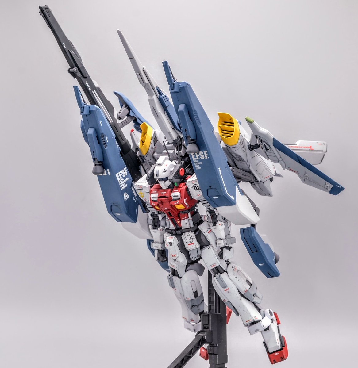 MG 1/100 ジムVer.2.0改造 「ジムⅡ改ディフェンサー」 完成しました
