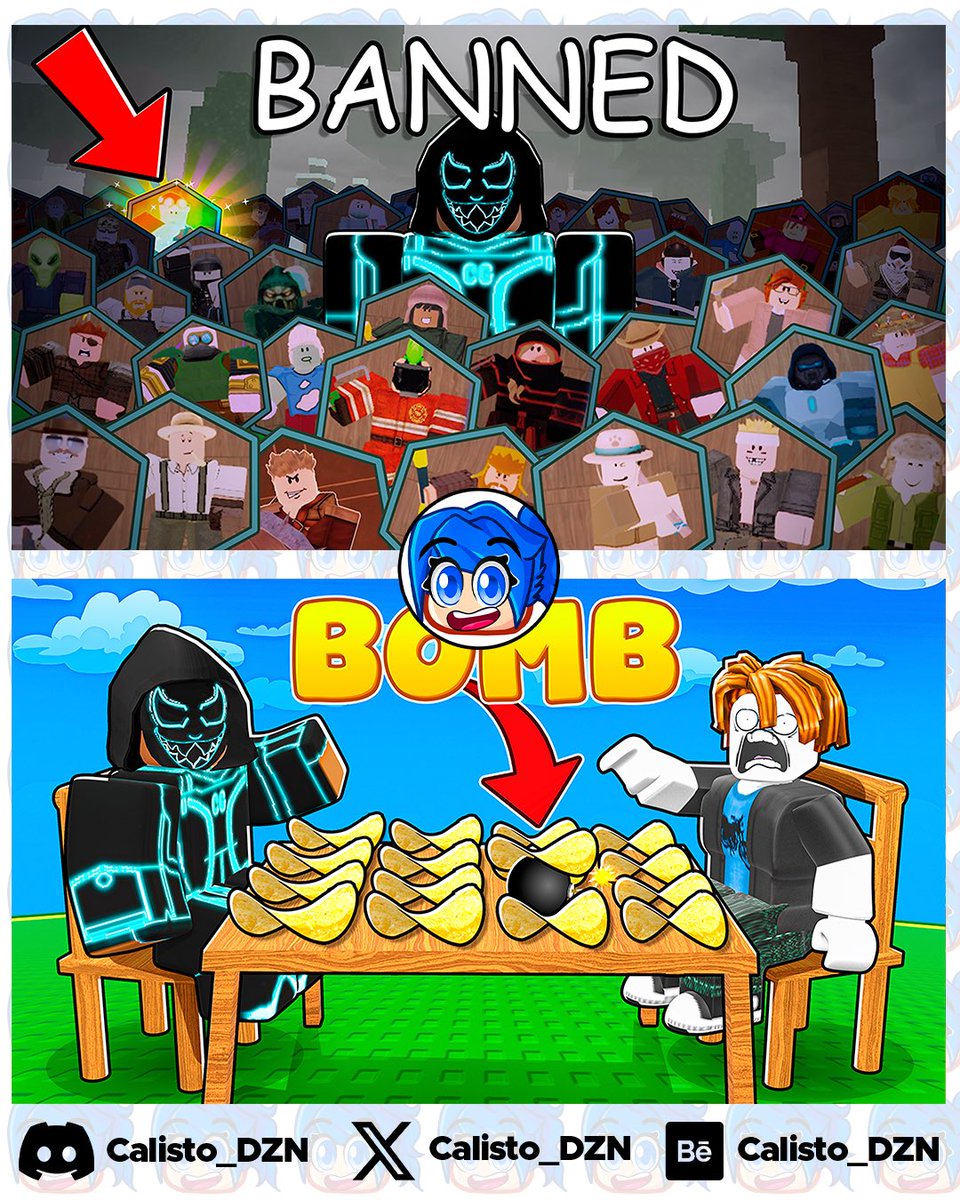 Calisto_Arts's tweet image. Recent Roblox Thumbnails
  
📈 Looking for a thumbnail designer? 
🎯 I'm open for work - DM to get started!

#thumbnail #cartoon #robloxgames #stealabrainrot #Brainrot #99nightsintheforest