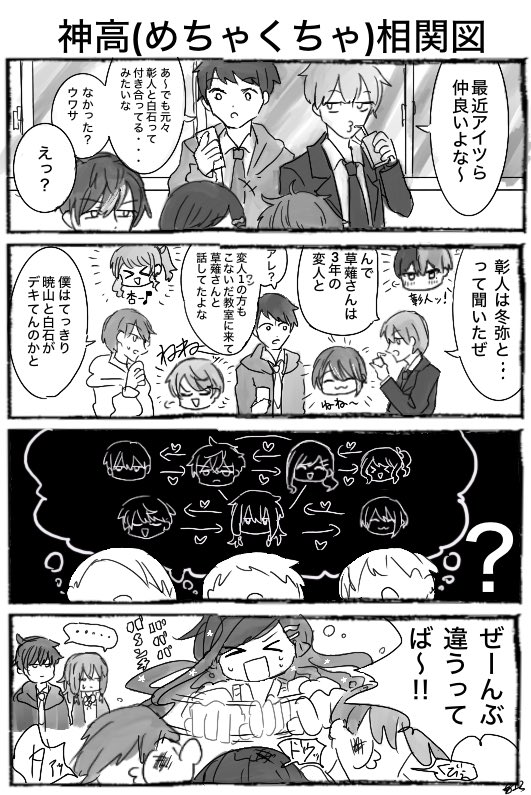 みんな距離近いから…  #prsk_FA