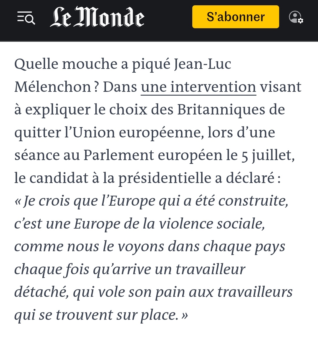 Pourtant il me semble que le gourou a fait la même chose avant une présidentielle... LFI toujours dans le déni, se sont les premiers à cracher sur les autres mais ki balayent jamais devant leur porte...
