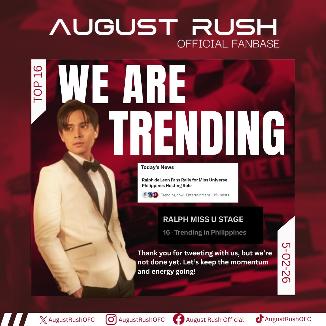 AUGUST RUSH TRENDSETTER tweet media