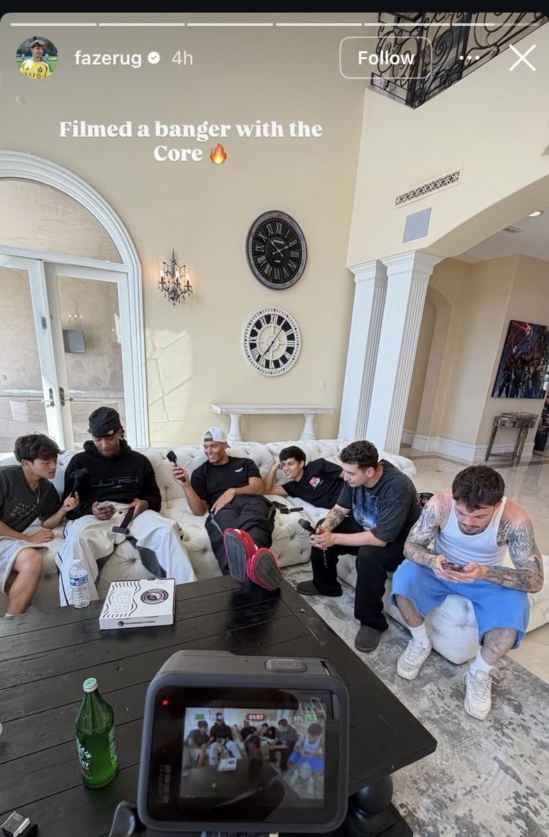 CoreBoyupdates's tweet photo. REMINDER:

CORE x FaZe Rug Video should come out soon after saying on Instagram "Filmed a banger with the Core 🔥"

What do you think the video is about 👀🤔 https://t.co/N7N43FXUNo