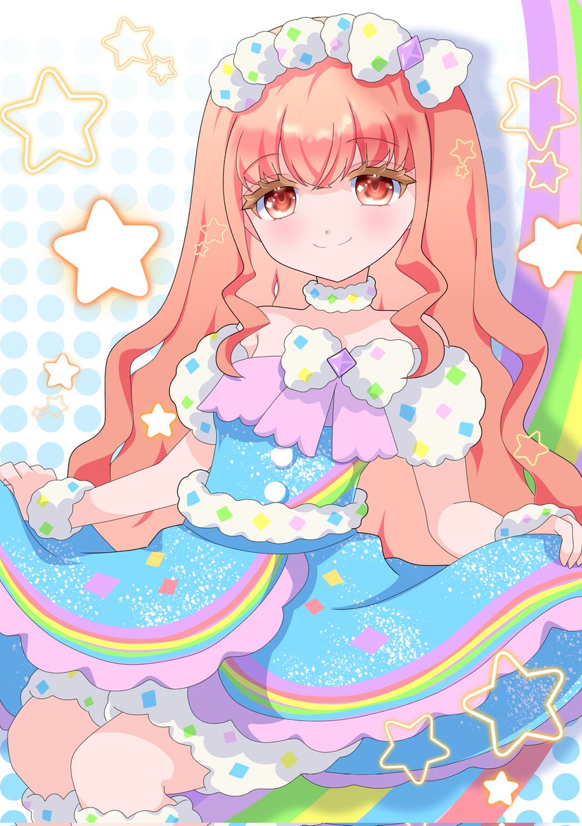 四之宮リンリン🐻‍ひみつのアイプリ✨リンリンさんにはふわふわしたコーデを着せたくなります♪どうかな？？