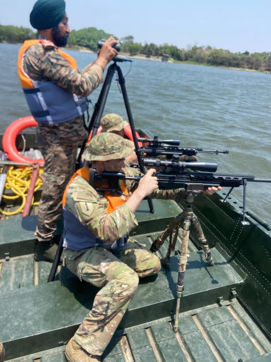 NewsIADN's tweet image. 🇮🇳🇺🇲 #IndianArmy has concluded a 10-day Sniper Subject Matter Expert Exchange Course with the #USArmy (Bobcat Unit/11th Airborne Division) at Mhow Infantry School.