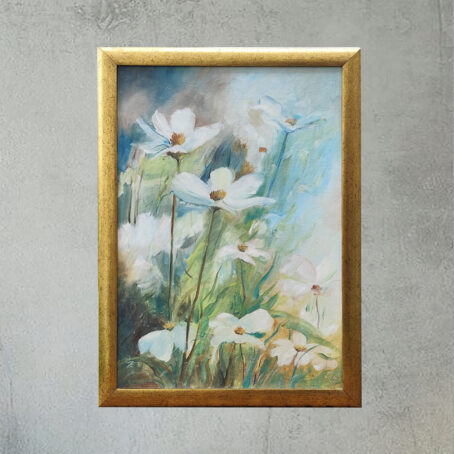 Mela1671165's tweet image. Obraz olejny "Radosne przetrwanie" 
🎨 Iwona Jaszczyszyn 

Na miękkim tle delikatne białe płatki unoszą się na smukłych łodygach, chwytając promienie światła. Przebudzenie.  

#malarstwo #sztuka 
#painting #art