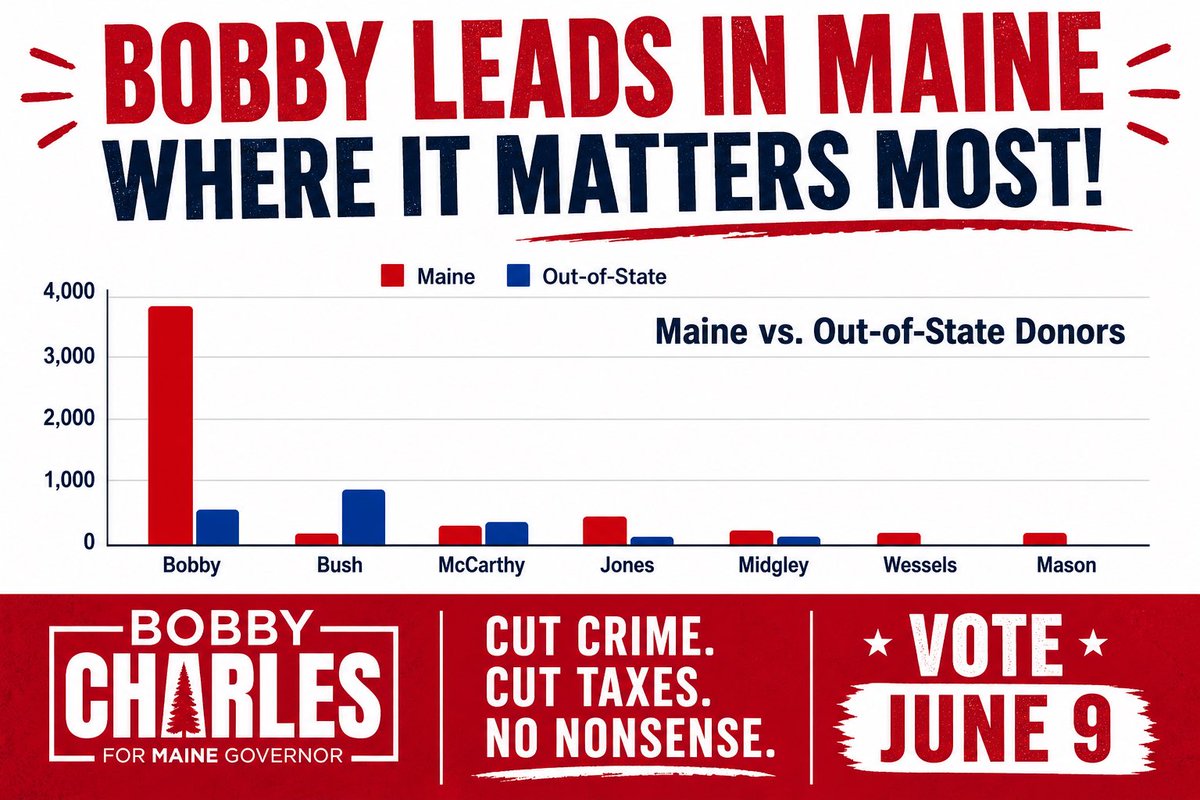 Bobby Charles for Maine Governor tweet media