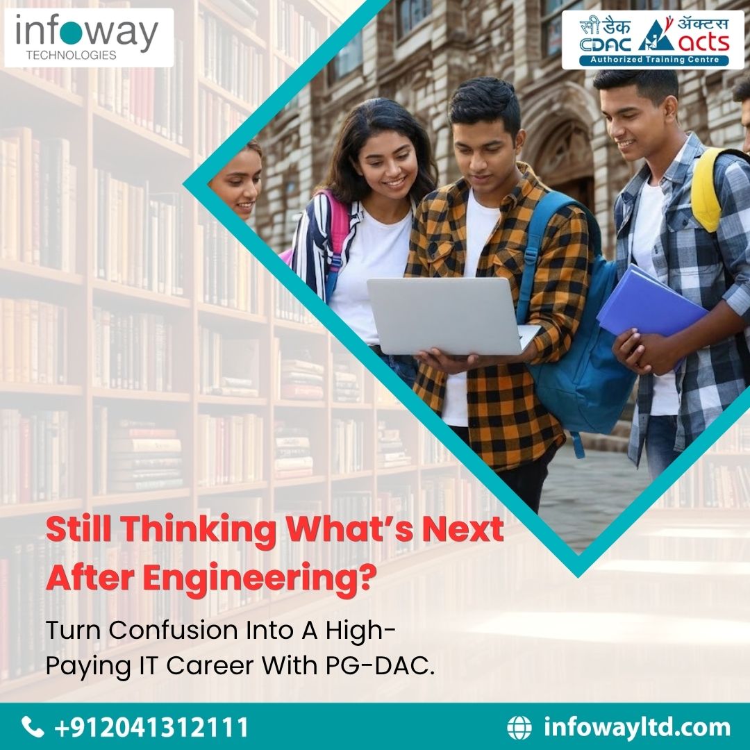 InfowayLtd's tweet photo. Stop guessing your future—start building it.
 #PGDACJourney   #CareerUpgrade #ITFuture #EngineeringLife #TechCareer https://t.co/cq0xLwACEB