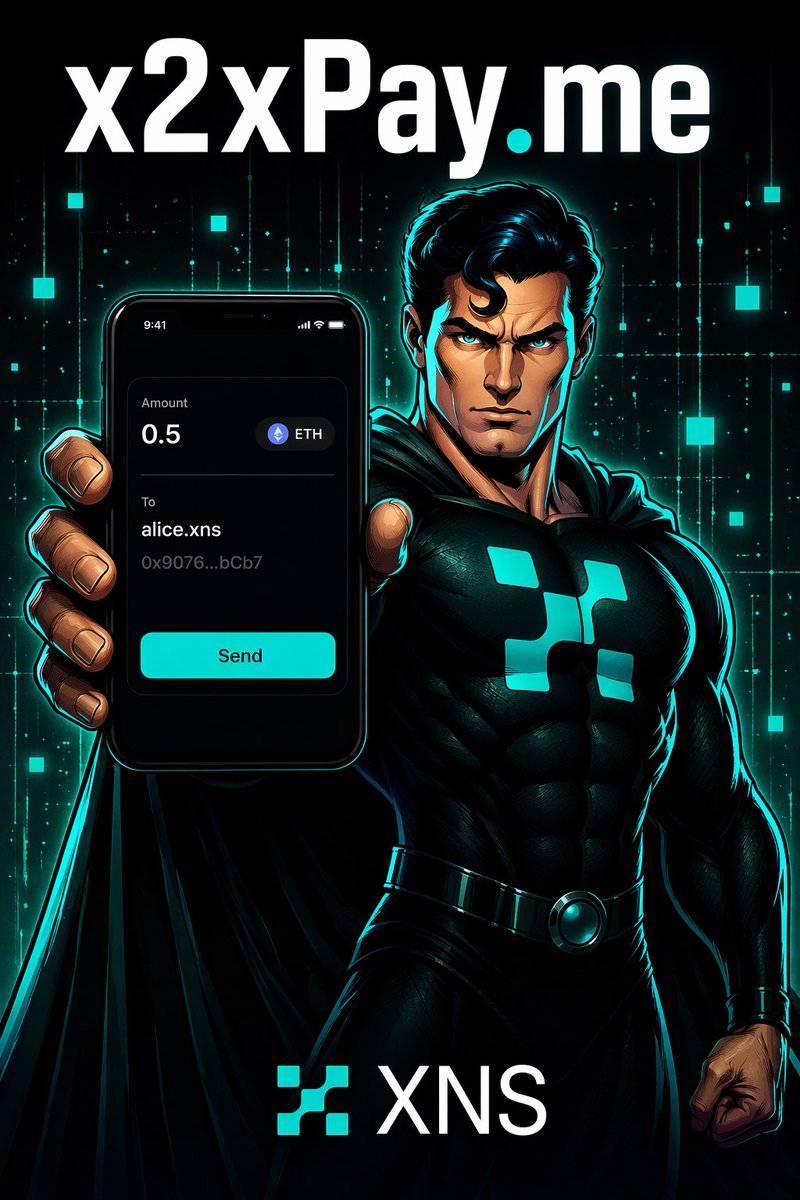 xnsname's tweet image. x2xpay.me

The only payments app you need on Ethereum. 

#web3 #payments #xns