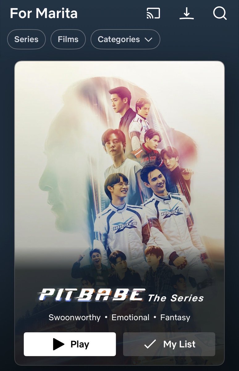 marita2's tweet photo. Can’t wait to start rewatching these amazing shows today! 😍 So happy they dropped on Netflix! Even showing up on my front page. And in almost every category 🤭. 
Swoonworthy.🤭🤍

#PitbabexGBYFDOnNetflix
#ppoohkt #pavelphoom
#PoohPavel 
#สิงสาลาตาย #PitBabeTheSeries #GBYFD https://t.co/SrspSdf6hu