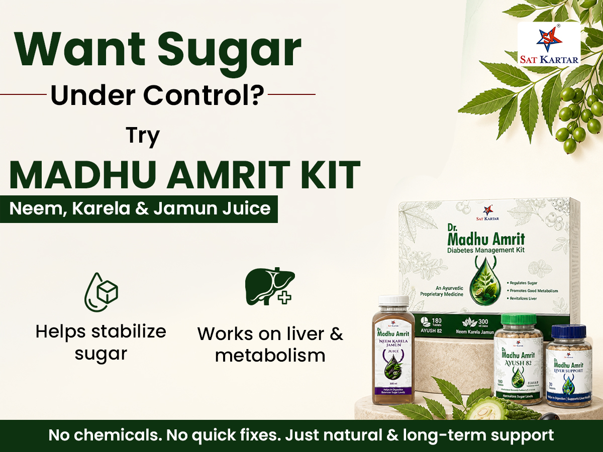 SKShoppingLtd's tweet image. Want sugar under control? 
Try Madhu Amrit Kit - natural support for sugar balance, liver &amp;amp; metabolism.

No chemicals. Just real care. 

#DiabetesCare #Ayurveda #HealthyLiving