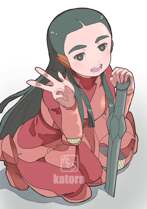 本日は #ダンバイン のキーン・キッス嬢を描いたのす。 こんなことぐらいで終わる人生なんて、私はいやよ!