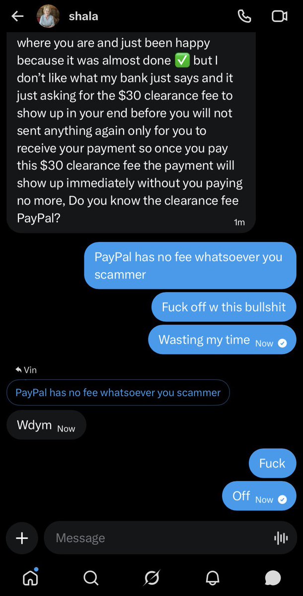 jennvincento's tweet image. This is genuinely so annoying. You mfs out here wasting my goddamn time. PAYPAL DOESN’T ASK FOR FEES. LEAVE ME ALONE. #paypig #scammer #findom