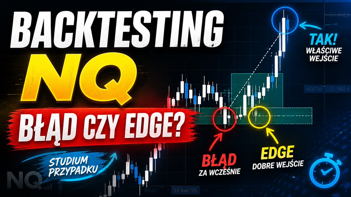 RTecmer's tweet photo. Backtesting NQ 13.04.2026 — gdzie był błąd, a gdzie dobre wejście? https://t.co/stl0r03raX przez @YouTube https://t.co/9e6IGWv5n8
