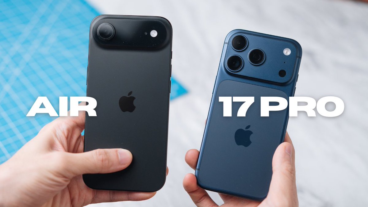 brian_solid's tweet photo. Video baru! iPhone 17 Pro dan iPhone Air setelah 6 bulan https://t.co/M505poP9Qd https://t.co/bV0CmCXs37