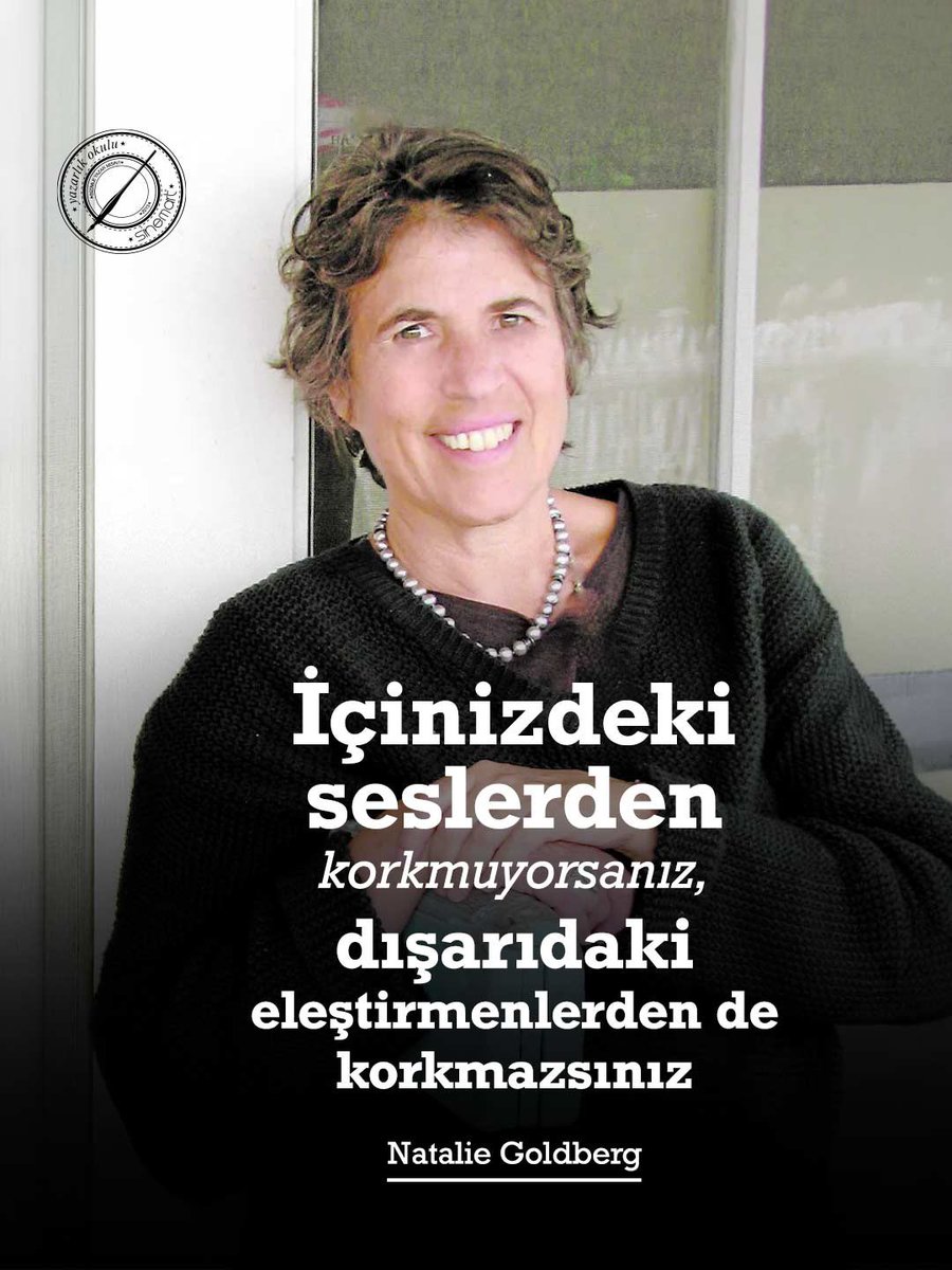 sinemart_'s tweet photo. İçinizdeki seslerden korkmuyorsanız, dışarıdaki eleştirmenlerden de korkmazsınız. Üstelik o sesler, gerçek hazineyi, zihnin ilk düşüncelerini koruyan bekçiler ve şeytanlardan başka bir şey değildir. 
#NatalieGoldberg

#SinemartYazarlikOkulu #YaratıcıYazarlık https://t.co/NxxXmFXFA1