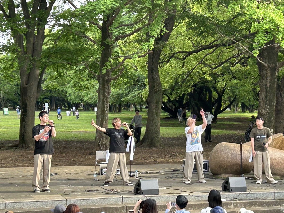 taichi_jays's tweet photo. MUSE Green Performance Stage 2026
沢山の皆様のご来場ありがとうございました！　めちゃくちゃいい気候で歌っていて気持ちよかったなぁー　聞いていた方も同じ気持ちになってくれていたら嬉しいです！聞きにきてくれて音楽を受け取ってくれてありがとう！
またね！幸せだ！ https://t.co/NWVGRRfrH2