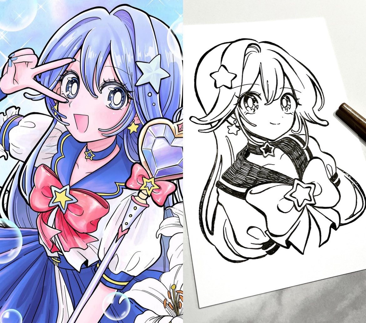 さくりゃ🌸＠毎日12:30にGペン画 tweet media