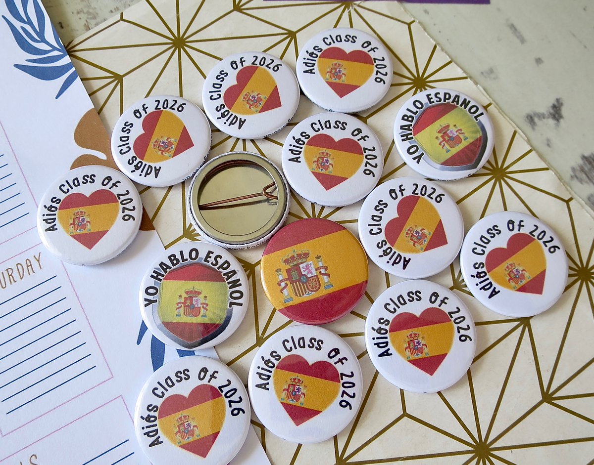 koolbadges's tweet image. Goodbye Class of 2026 - for Language students. We have French, German &amp;amp; Spanish koolbadges.co.uk/au-revoir-clas… #classof2026 #schoolleaver #exams #french #german #spanish #languageschool #koolbadges #badges #keepsake #ukmakers #endofterm