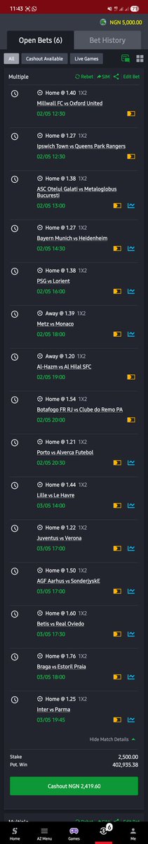 15 straight wins today and tomorrow games.. 

RV7PQL     123odds

✅️✅️✅️✅️✅️✅️✅️✅️✅️