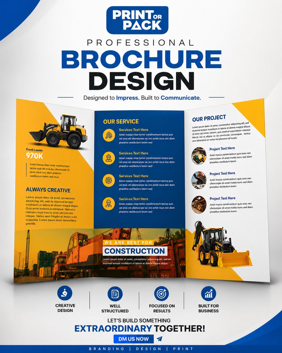 PRINTORPACK's tweet photo. Ek perfect brochure aapke business ka chehra hota hai! 😎 Get your Professional Brochure Design today. Branding, Design, and Print—sab kuch ek hi jagah! 🚀
.
.
.
#GraphicDesign #BrochureDesign #Branding #MarketingTips #BusinessGrowth #GraphicDesigner #PrintOrPack#PrintMedia https://t.co/v2fjjW0mAS