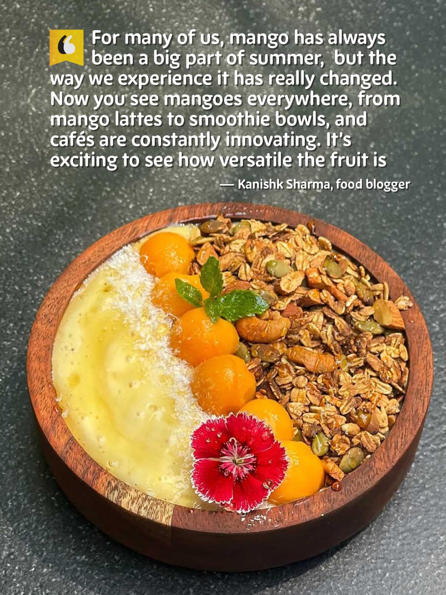 HydTimes's tweet image. #Hyderabad's #summer just got sweeter! From nostalgic flavours to global twists, #mango is taking over #dessert menus across the city. Here's how chefs are reinventing the king of fruits this season  

Read: timesofindia.indiatimes.com/entertainment/…