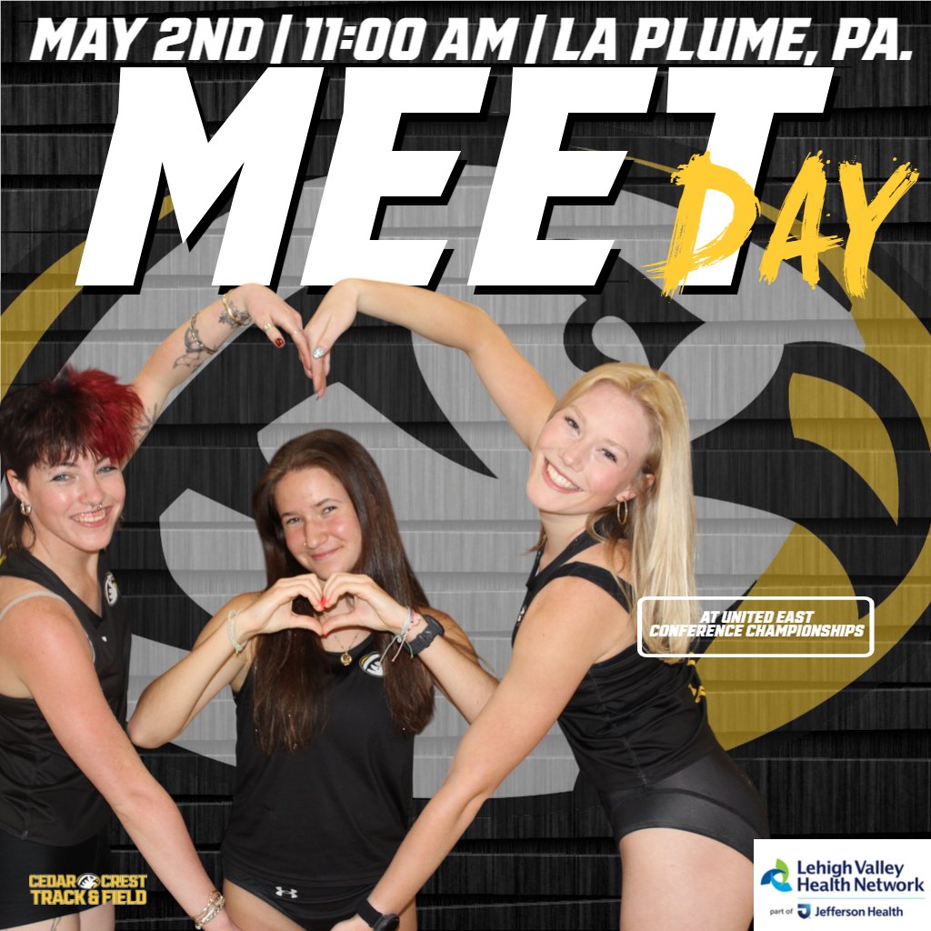 CCCFalcons's tweet photo. MEET DAY!!!

Track &amp; Field heads north for the first day of the United East Conference Championships at Keystone College starting at 11:00 AM!

📊📺: https://t.co/w5RQnMAGFv

#GoFalcons #SoarHigher #FalconFamily #d3tf https://t.co/asXHQ3yn3P