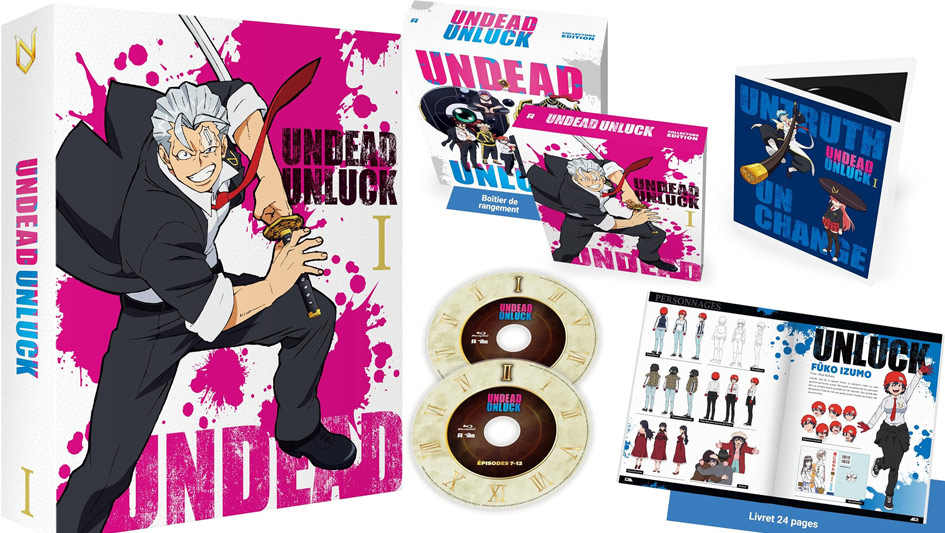 edlimitee's tweet image. #collector #manga #anime #undeadunluck #collection #bluray #DVD " Undead Unluck " La série animée adaptée du Manga de Tozuka Yoshifumi se paye un coffret Collector dispo sur : edition-limitee.fr/category/dessi…