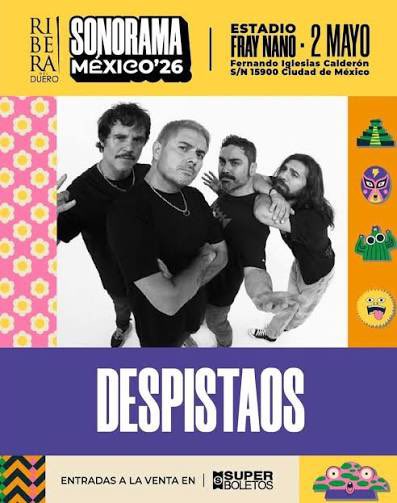 meteoricamusic's tweet photo. Ha llegado el día!! Esta noche en @sonorama_rddmex 🔥🔥🔥 @Despistaos 🎸🤘 #Despistaos #EstadioFrayNano #CDMX https://t.co/JnIVi6yZJq