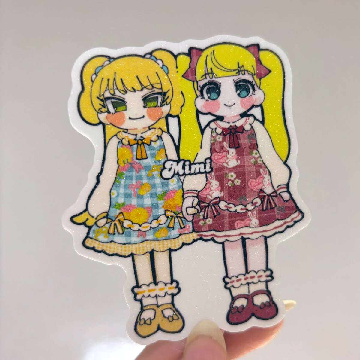 城ヶ崎莉嘉 「やばい!!!間に合いました!!! ちょっとぷっくりしたクリアシールと、ちょっとキ」|もふくのイラスト