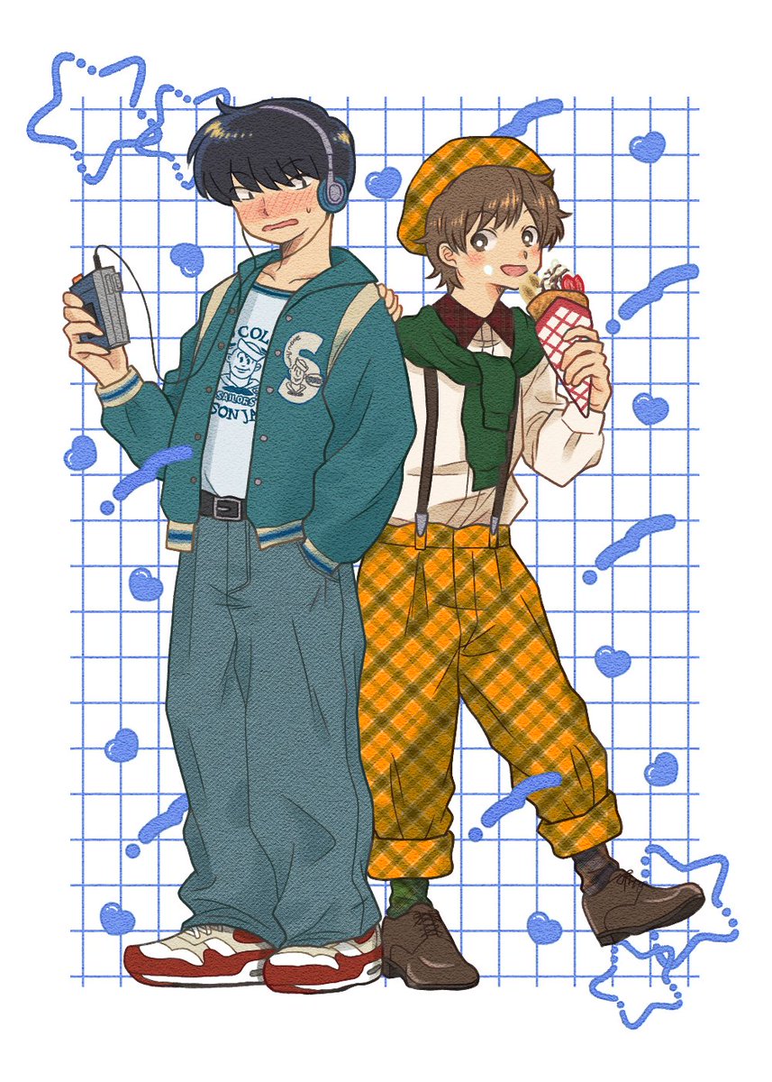 ガンバレ！中村くん！！　特典コースター 中村&広瀬 TVアニメーション「ガンバレ！中村くん！！」×Gratte | Gratte | 株式