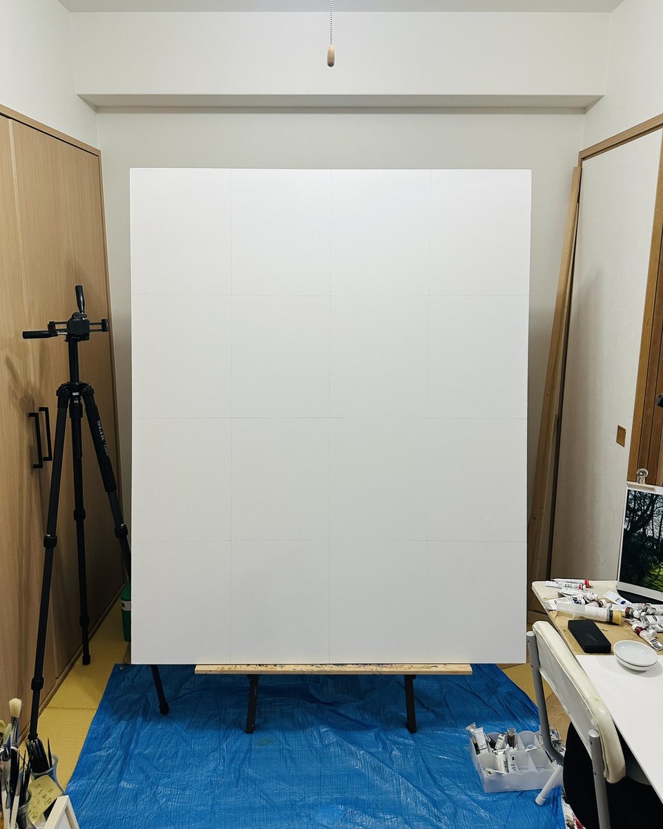 17moon4's tweet photo. また新たな作品にチャレンジします💪🏻
#油彩 #oilpainting https://t.co/bAAGFFwqbr