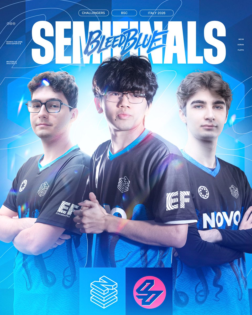 NOVOEsports's tweet image. The boys landed in Naples and are ready to compete 🔥

Semifinals vs @SxS_Skepsis 🔴

#NOVOEsports #BleedBlue @BSC_Italy