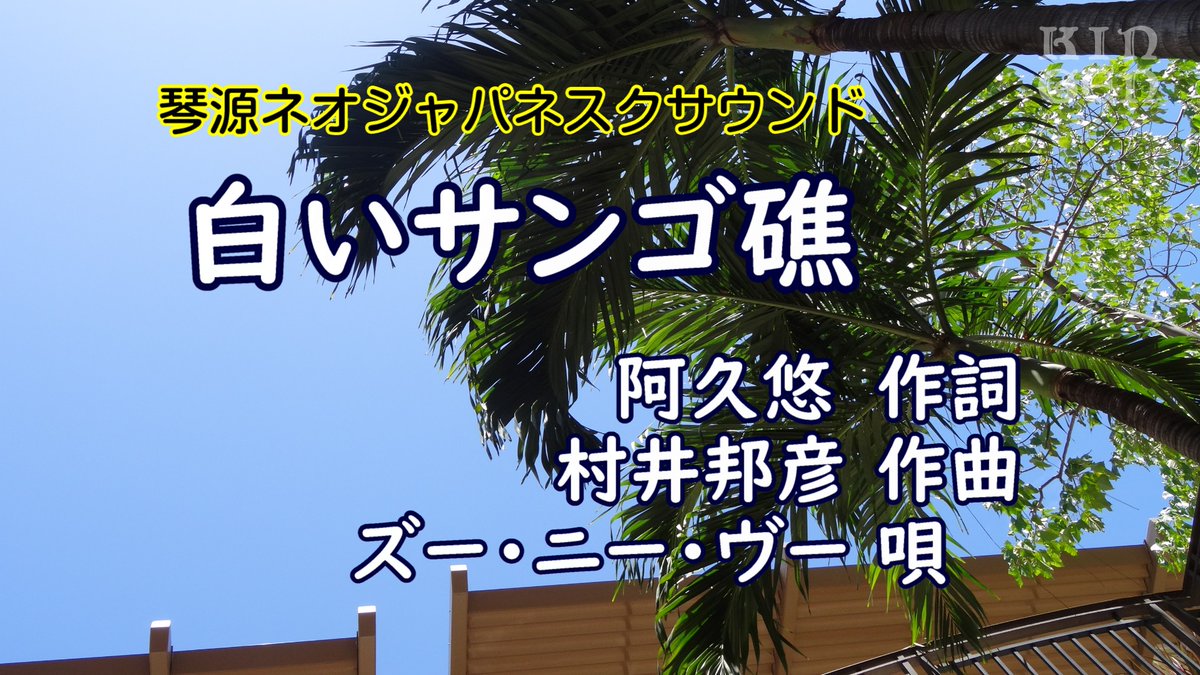 kingenshin's tweet photo. 第4弾はズー・ニー・ヴーの「白いサンゴ礁」演奏：琴源
#白いサンゴ礁 　#ズーニーヴーhttps://t.co/zdm6XiWYjf https://t.co/Wtwl5K7W3Z