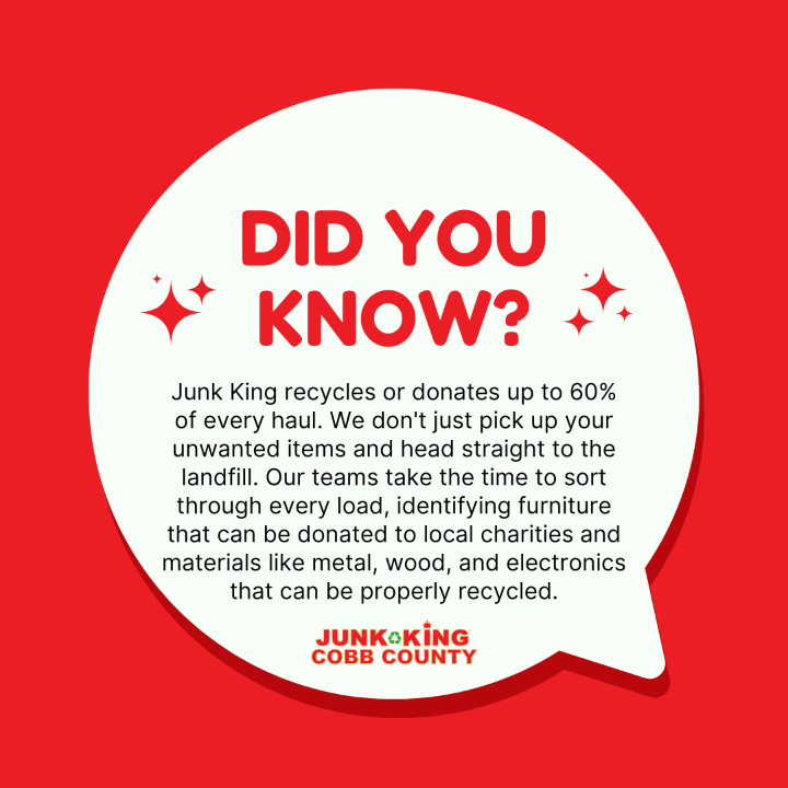 JKCobbCounty's tweet image. Did you know we recycle or donate up to 60% of every haul? ♻️

We sort items to keep usable goods out of landfills 🛋️🚫🗑️
Go green with your next cleanup 🌱

📲 Book today!

#EcoFriendly #Recycle #CobbCounty #JunkRemoval