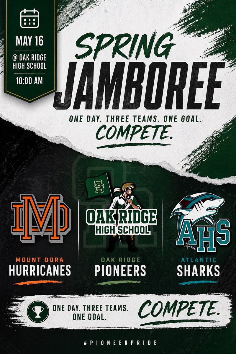Oak_RidgeFB's tweet photo. 2 weeks out. 🏈

Spring Jamboree is coming up. pull up and support the Pioneers as we keep building. https://t.co/jQj5pq3WXJ