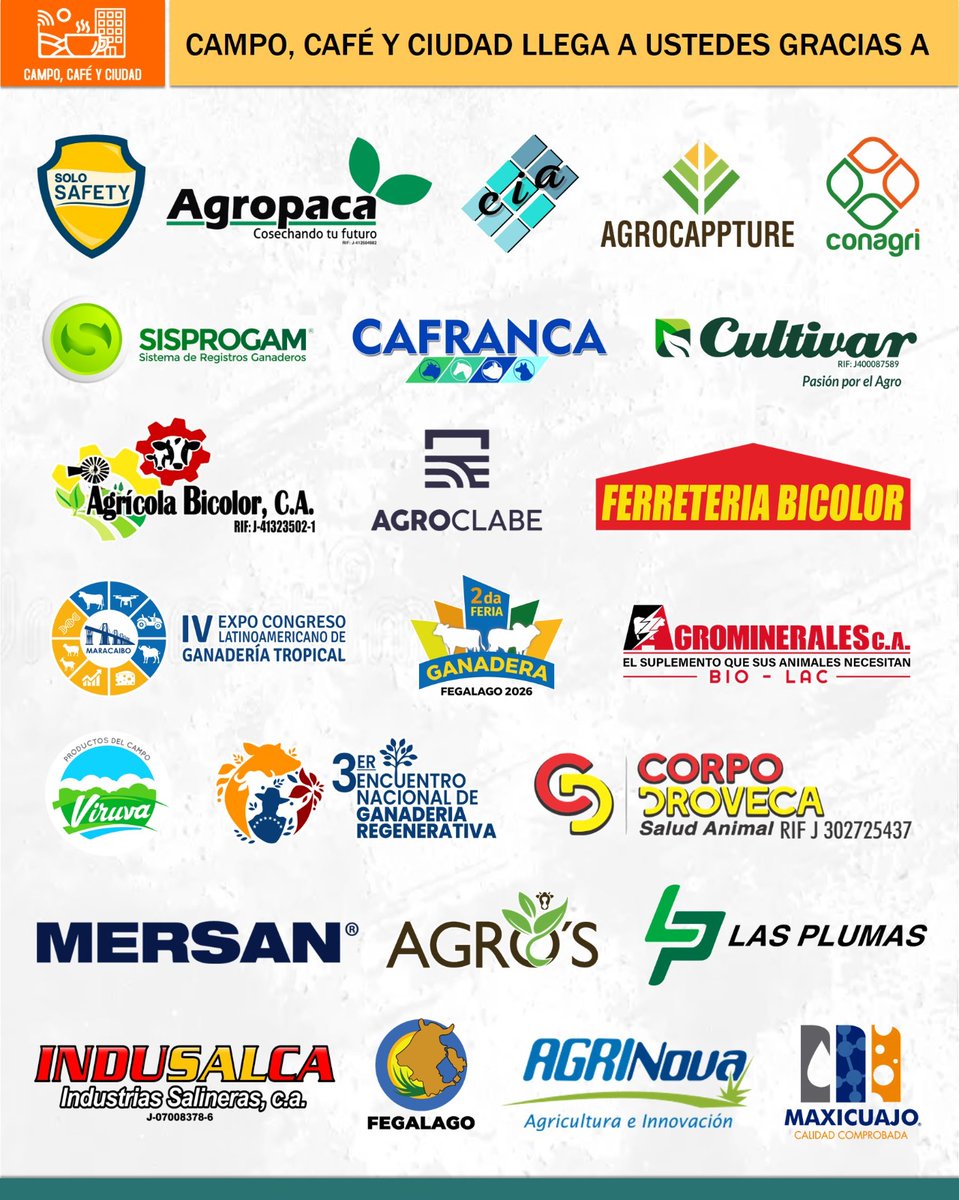 campocafeciudad's tweet photo. Vía #OnLine ya está disponible para ti en nuestro Canal de #YouTube Campo, Café y Ciudad y en Facebook Live página Campo Café Ciudad.
#CampoCafeCiudad #Agricultura #Ganadería #Agroindustria #AgTech #Agroinnovación #AgroTech #Venezuela https://t.co/qVK1SbqZVX
