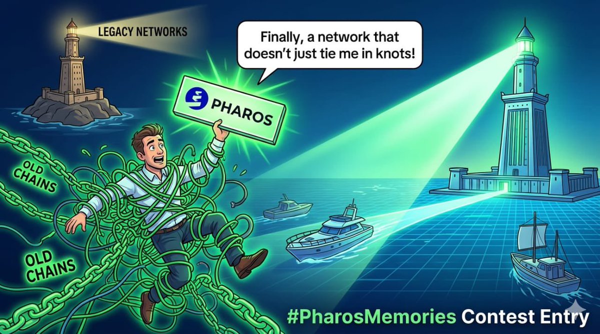 Enzonotendo's tweet photo. Escaping the "Old Chain" tangle never looked so good. While everyone else is stuck in the dark ages of legacy networks, Pharos is out here lighting the way to a faster future.Finally, a network that guides you is here $Pharos @Kiwi_Nod
0xAe347d04913168694C32aDF341A36C9F0cb1c5d9 https://t.co/eJwjTjQ9s5